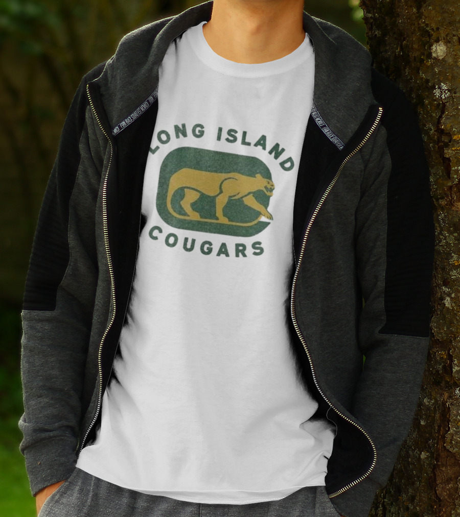 Long Island Cougars New York Hockey Team Iconic T-Shirt