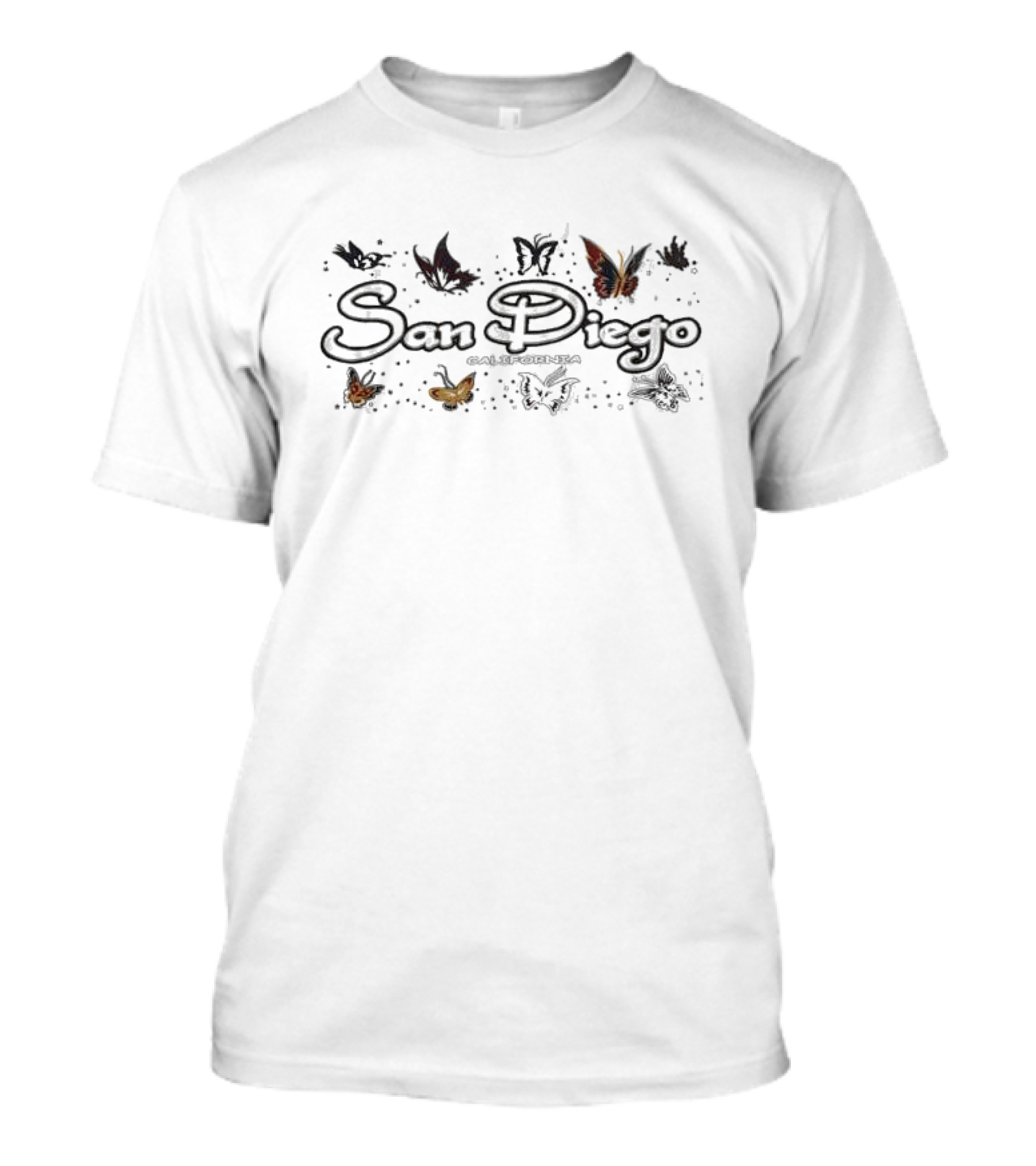 San Diego California Butterflies T-Shirt