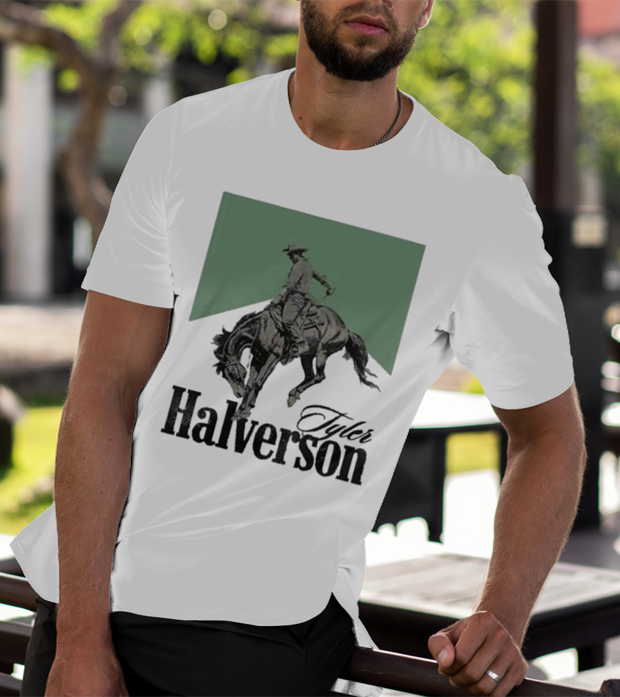 Tyler Halverson Bucking Horse Chevron T-Shirt