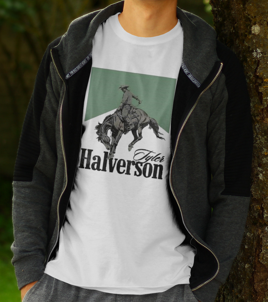 Tyler Halverson Bucking Horse Chevron T-Shirt