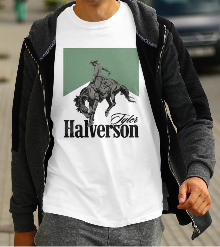 Tyler Halverson Bucking Horse Chevron T-Shirt