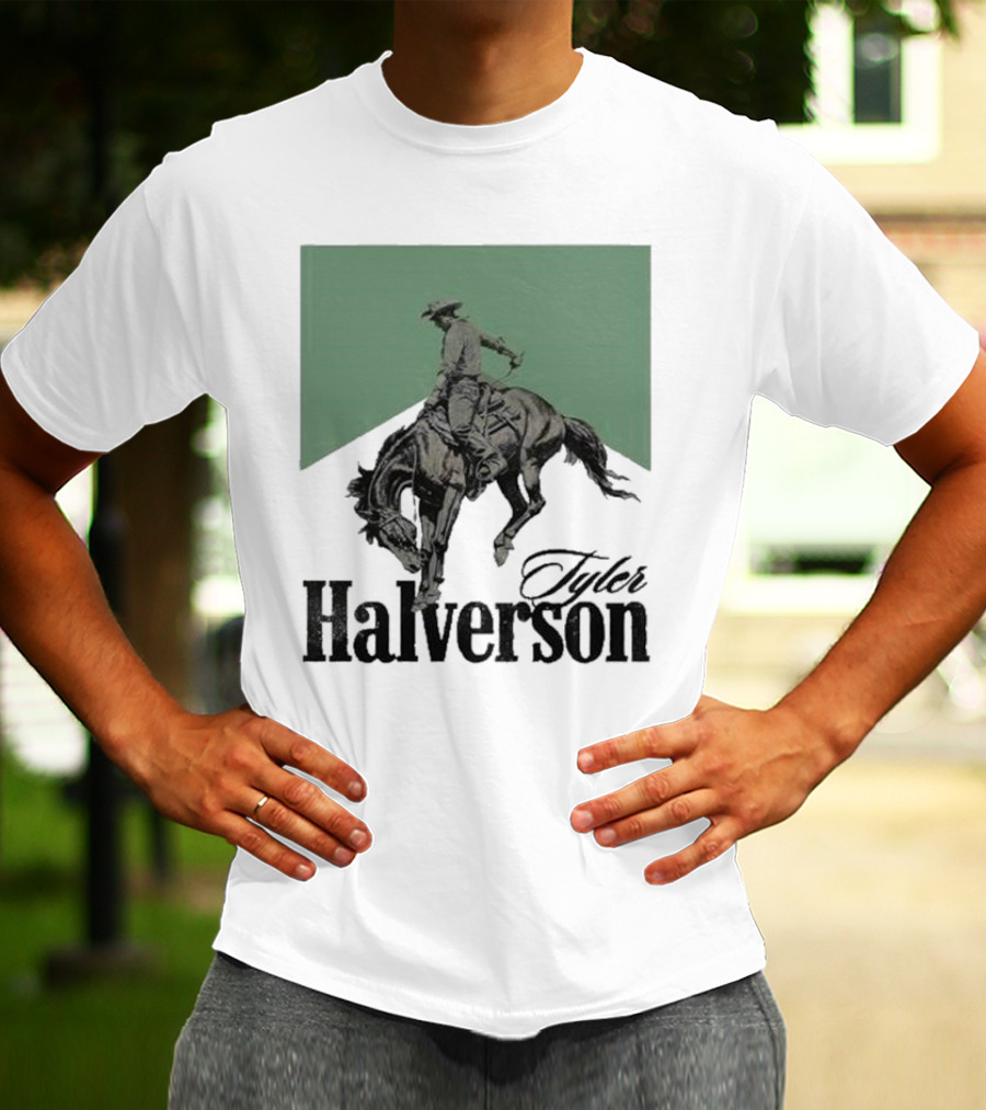 Tyler Halverson Bucking Horse Chevron T-Shirt