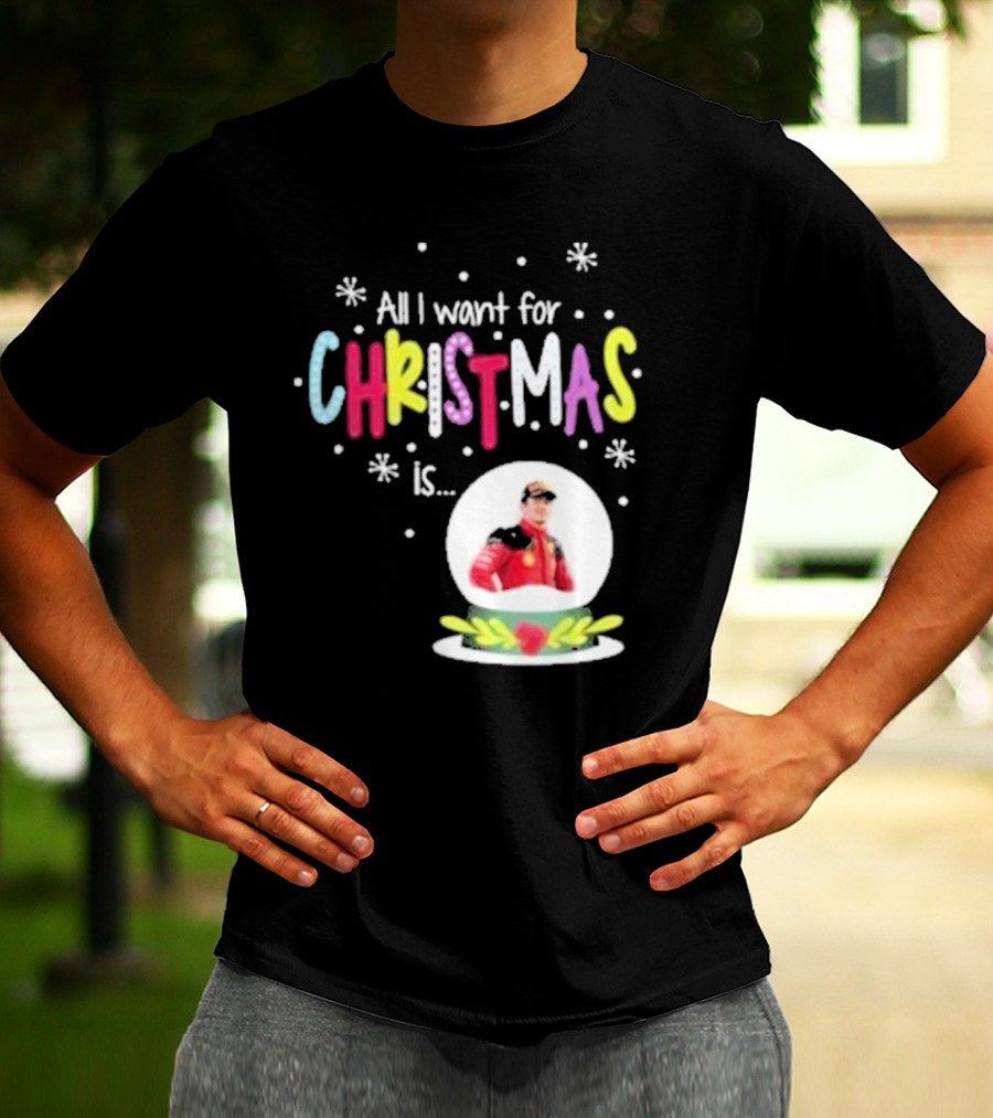 All I Want For Christmas Is Charles Leclerc Snow T-Shirt