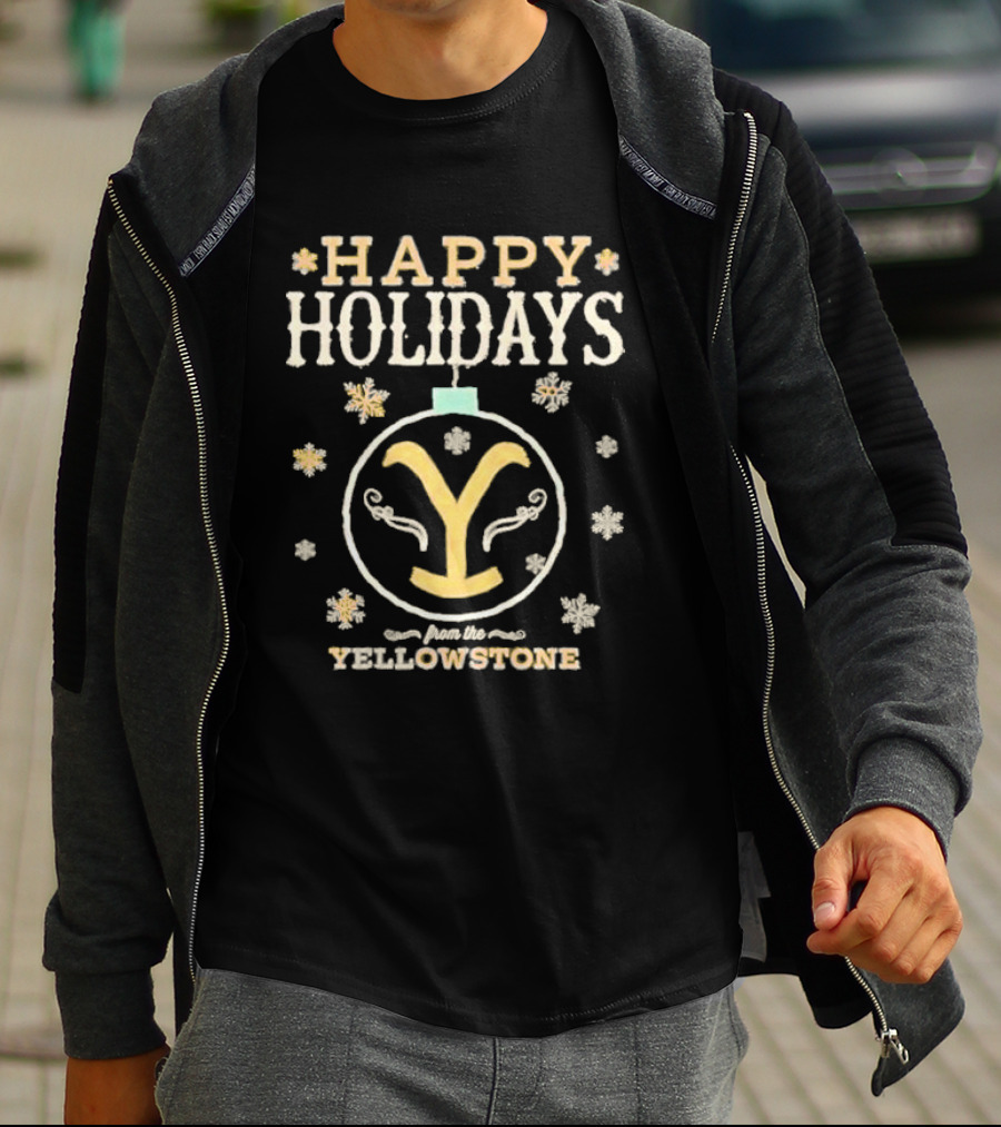 Happy Holidays From The Yellowstone Snowflake Ornament T-Shirt