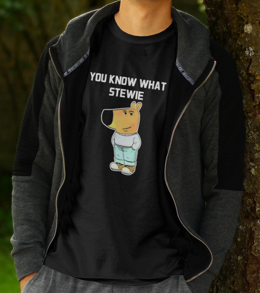 You Know What Stewie Chill Guy Sweater Cartoon T-Shirt