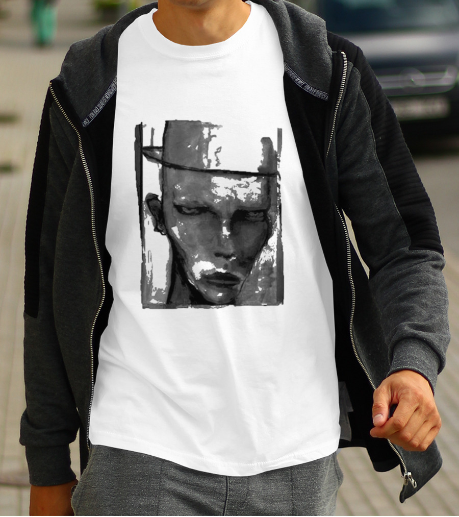 Marilyn Manson One Assassination Under God Monochrome Abstract Face T-Shirt