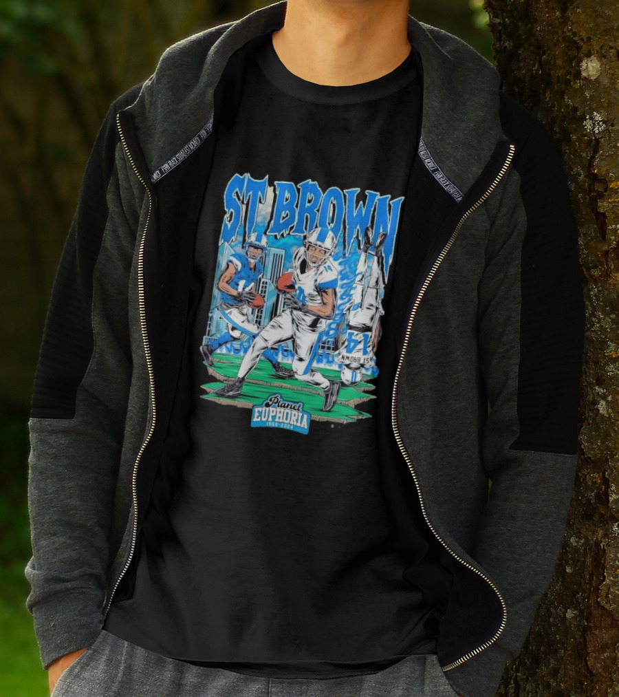 St Brown Planet Euphoria Football 1950 T-Shirt