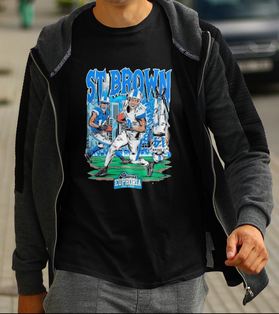 St Brown Planet Euphoria Football 1950 T-Shirt