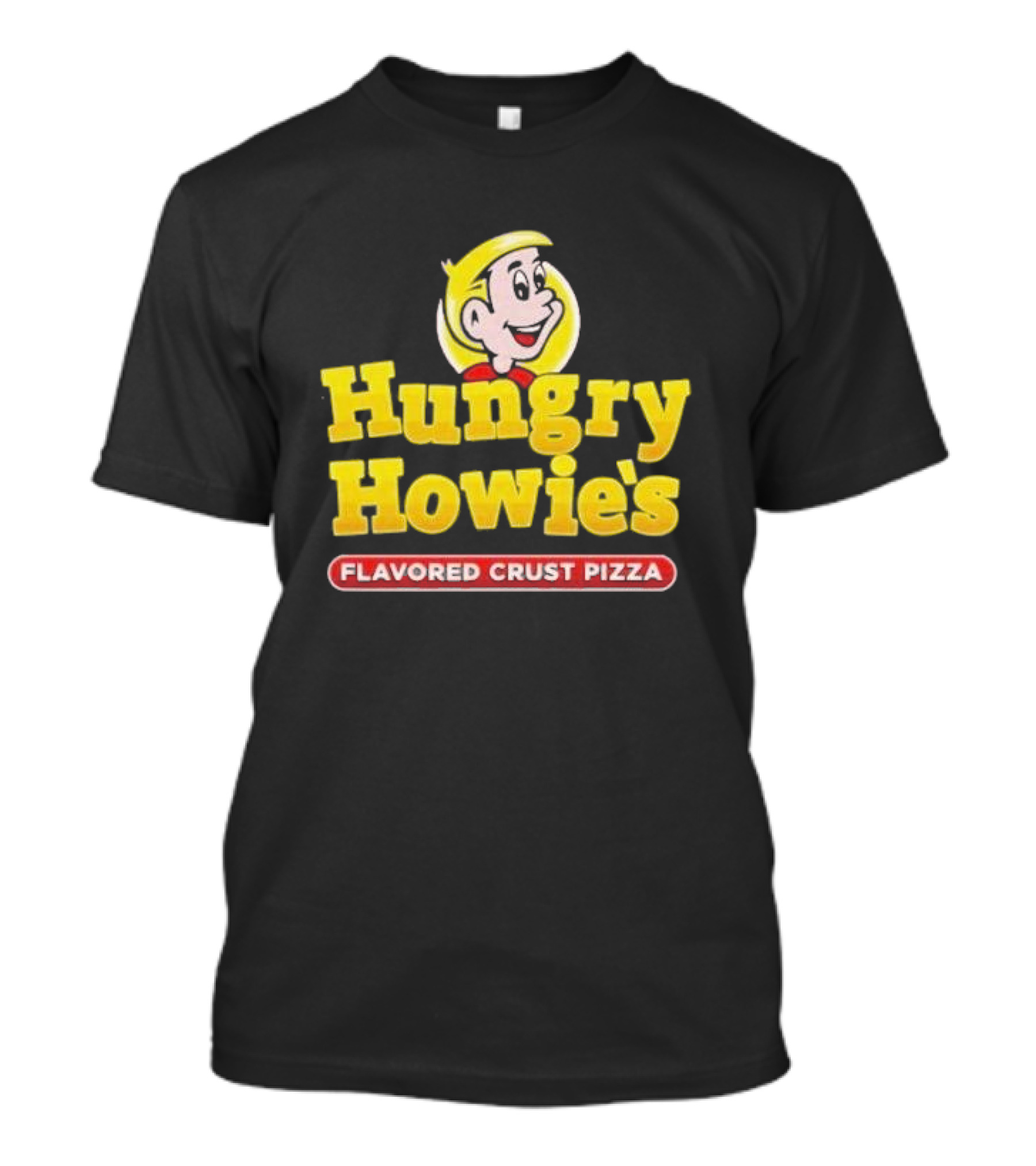 Hungry Howie's Flavored Crust Pizza Logo Vintage Character T-Shirt