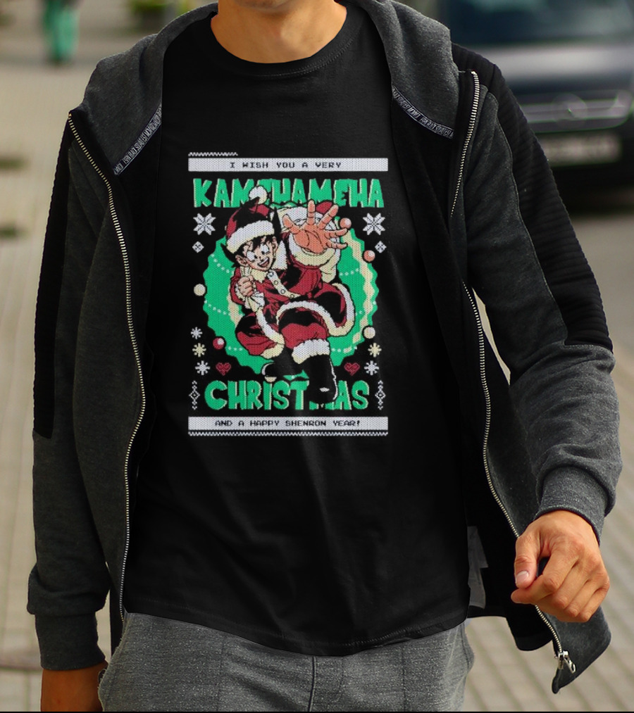 I Wish You A Very Kamehameha Christmas And A Happy Shenron Year T-Shirt