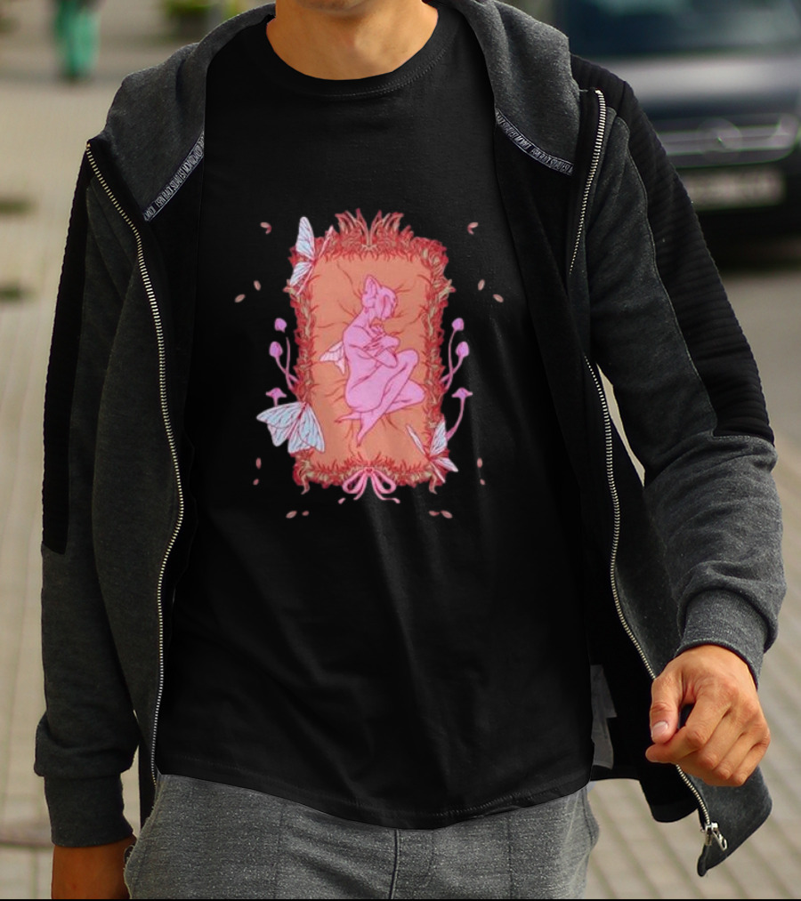 Melanie Martinez Rip Crybaby Reversible Butterfly Pink Figure Pillow T-Shirt