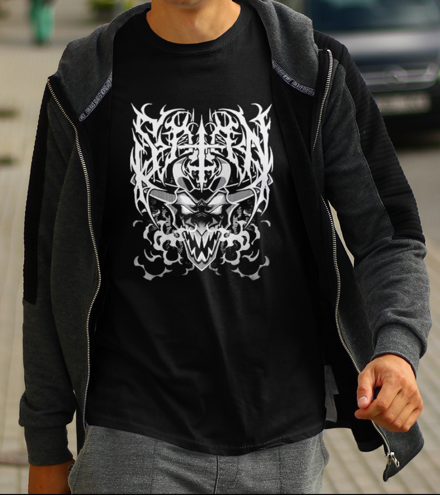 Satan Shark Metal Robot Demonic Fusion T-Shirt