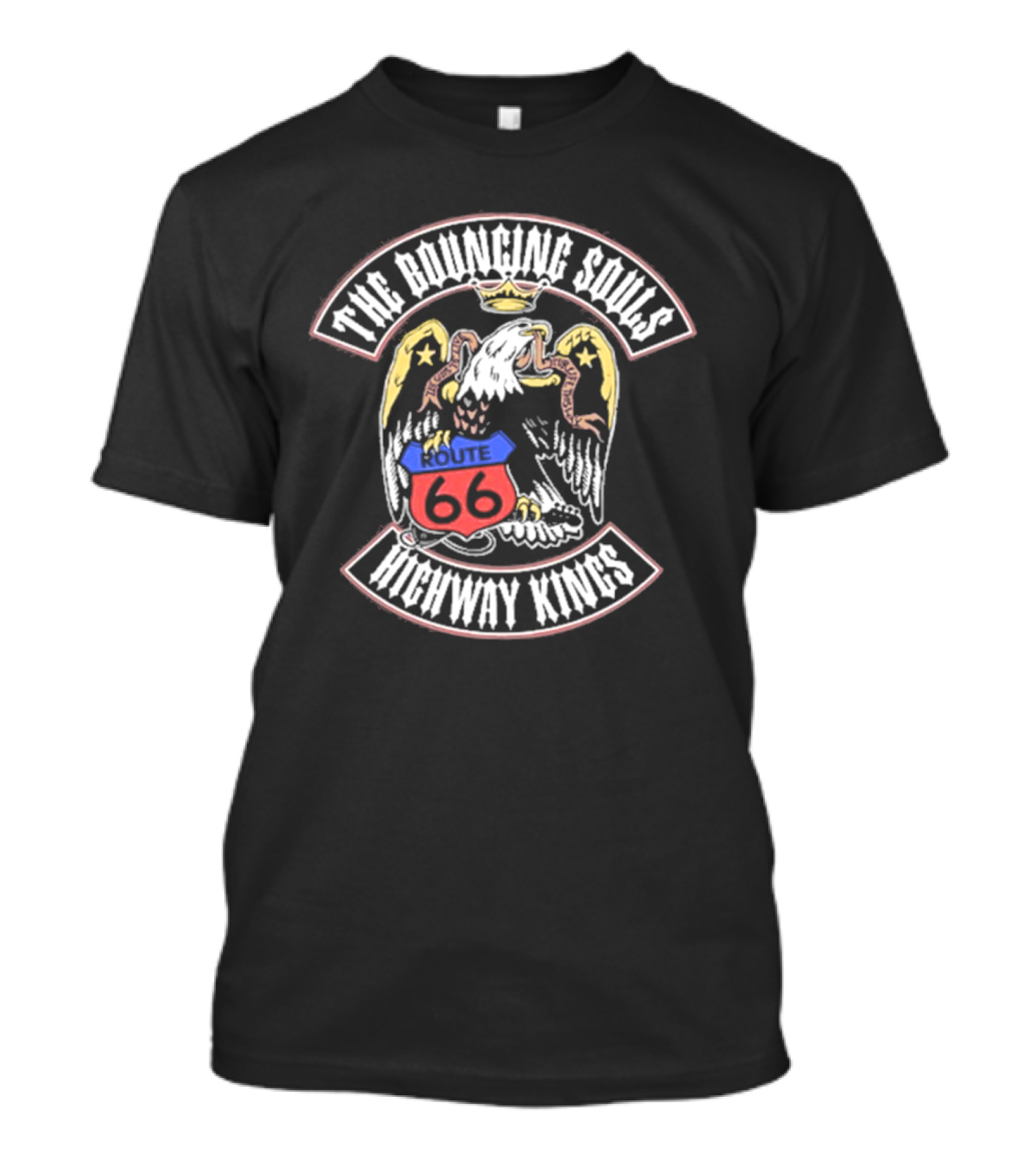 The Bouncing Souls Route 66 Highway Kings Eagle Emblem T-Shirt