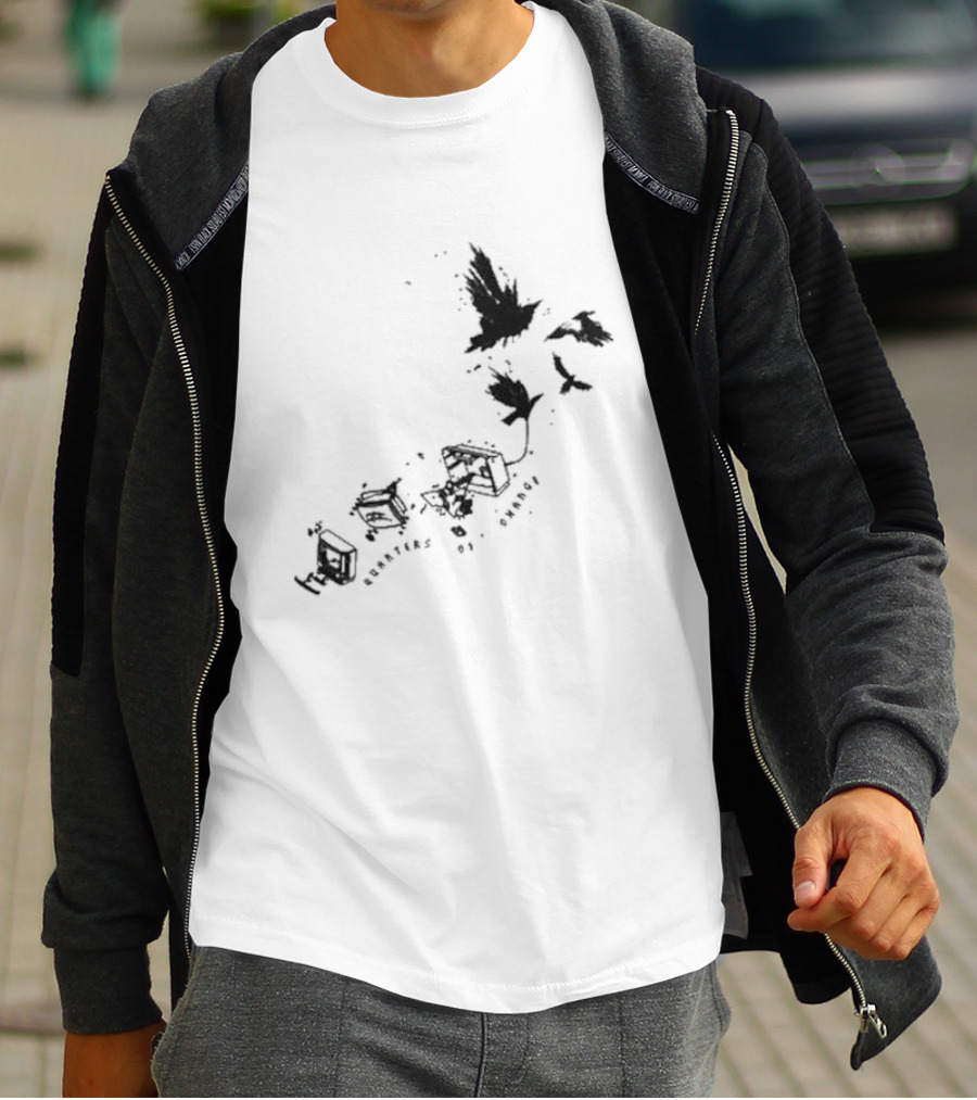 Quarters Of Change Bird With Flying Birds And Vintage Hardware T-Shirt