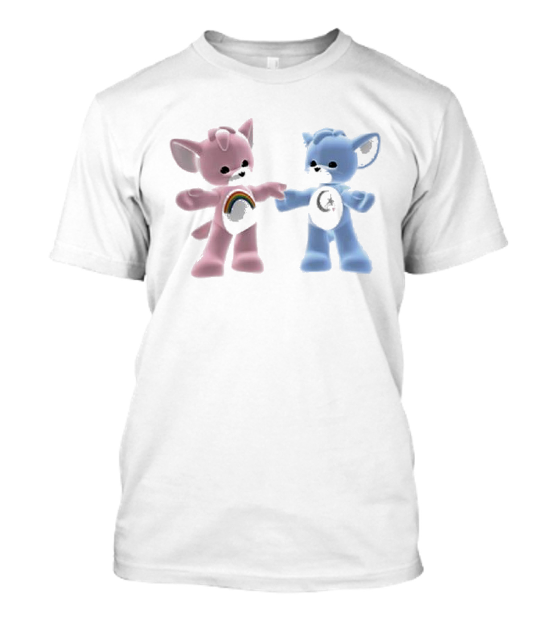 Carebear Rainbow And Moon Friends T-Shirt