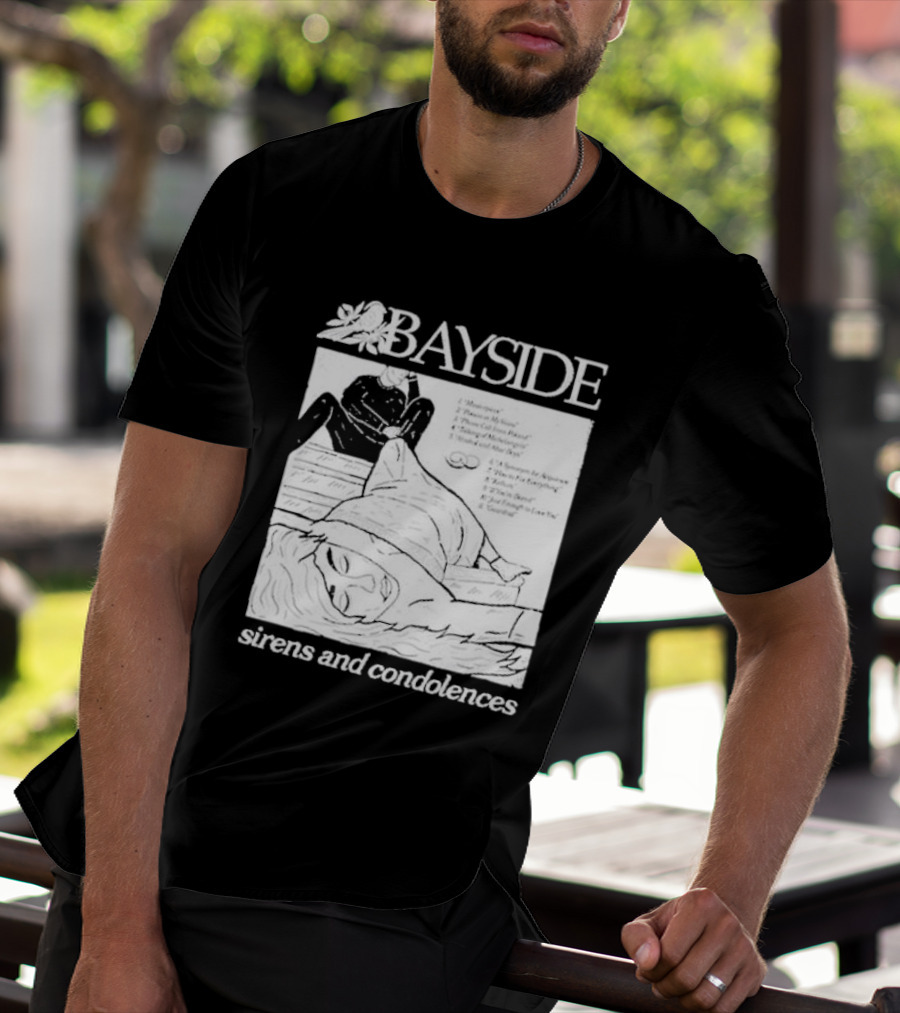 Bayside Sirens And Condolences Album Cover Artwork With Tracklist T-Shirt