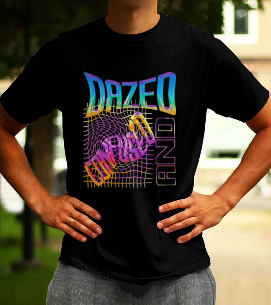 Dazed And Confused Vibrant Psychedelic Pattern Midnight Law T-Shirt