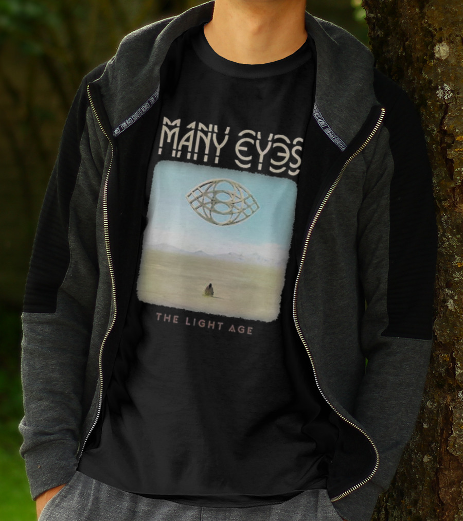 Many Eyes The Light Age Many Eyes Album Cover Desert Scene T-Shirt