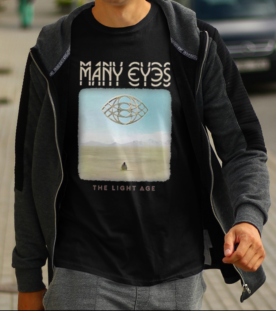 Many Eyes The Light Age Many Eyes Album Cover Desert Scene T-Shirt