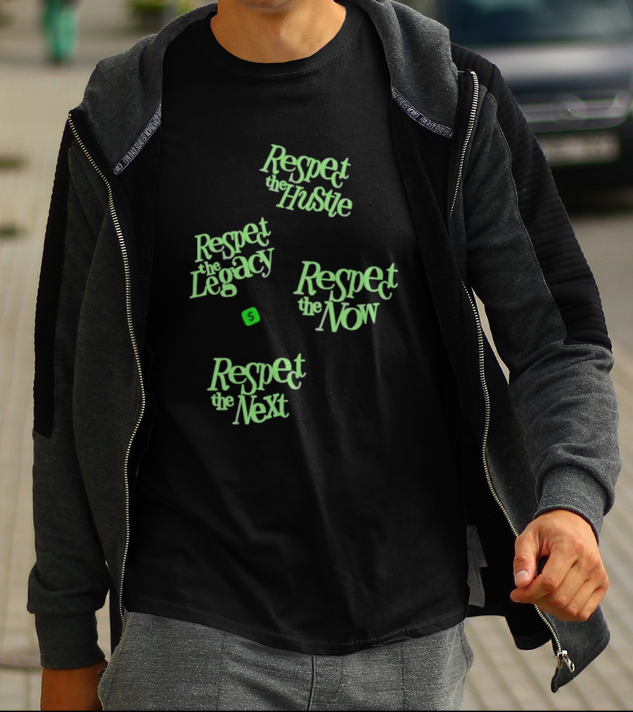 Playa Society X Cash App Respect The Hustle Legacy Now Next T-Shirt