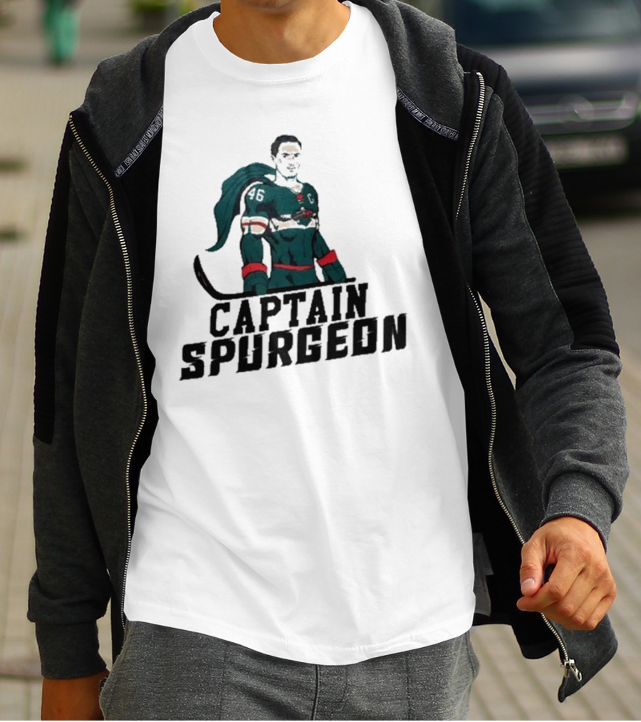 Matt Boldy Featuring Captain Spurgeon Hockey Hero 46 T-Shirt