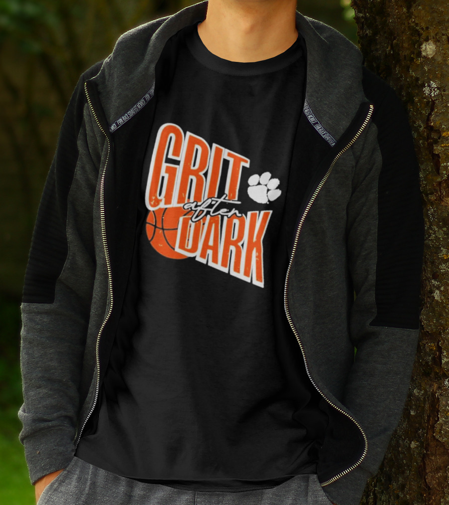 Grit After Dark Basketball Paw Prints T-Shirt