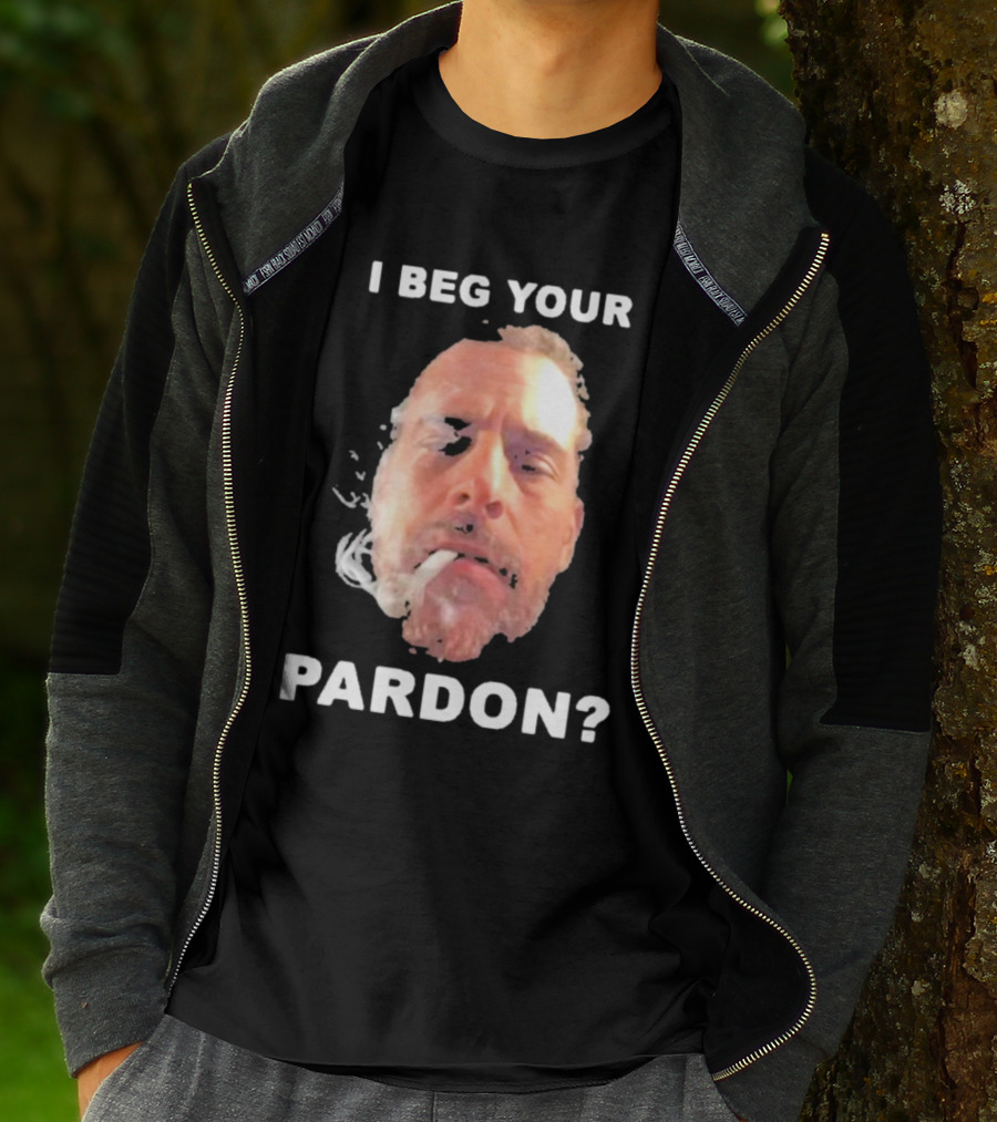 I Beg Your Pardon? Smoking Face Image T-Shirt
