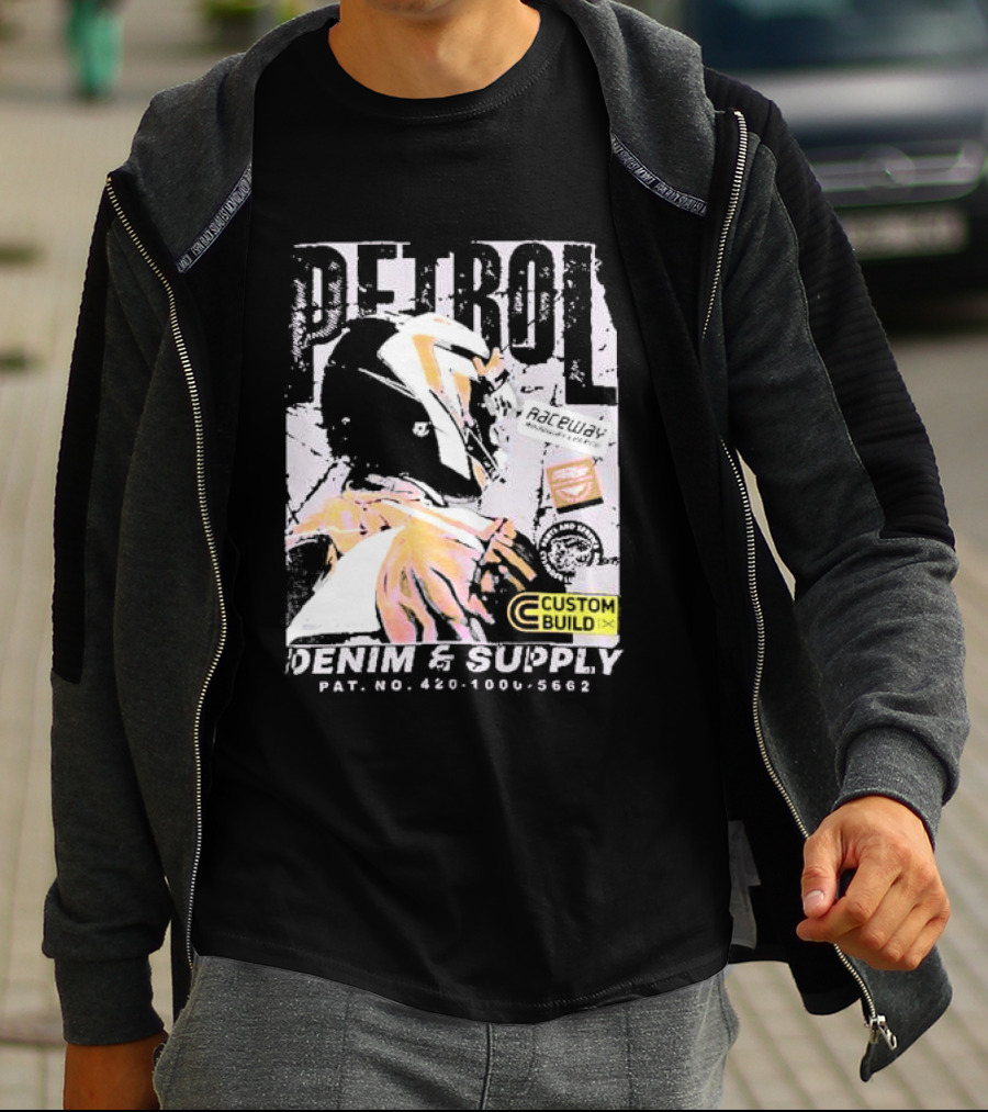 PETROL Raceway Custom Build Denim And Supply CVC Jersey Fabric 164951-U T-Shirt