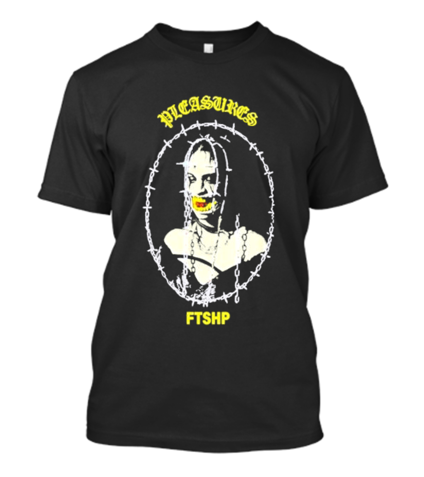 PLEASURES Barbed Wire Face FTSHP Collection T-Shirt