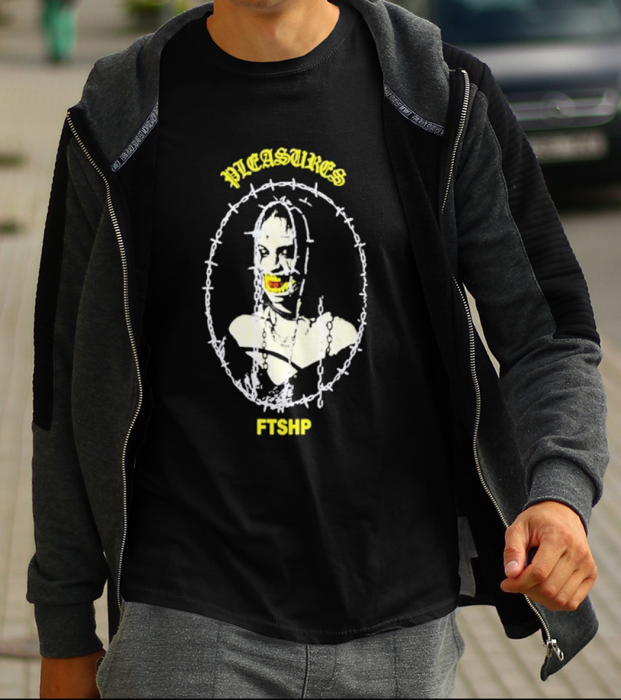 PLEASURES Barbed Wire Face FTSHP Collection T-Shirt