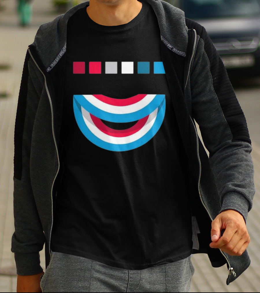 Tavar Zawacki LAZY CIRCLE Wynwood Walls Red White Blue Arches T-Shirt