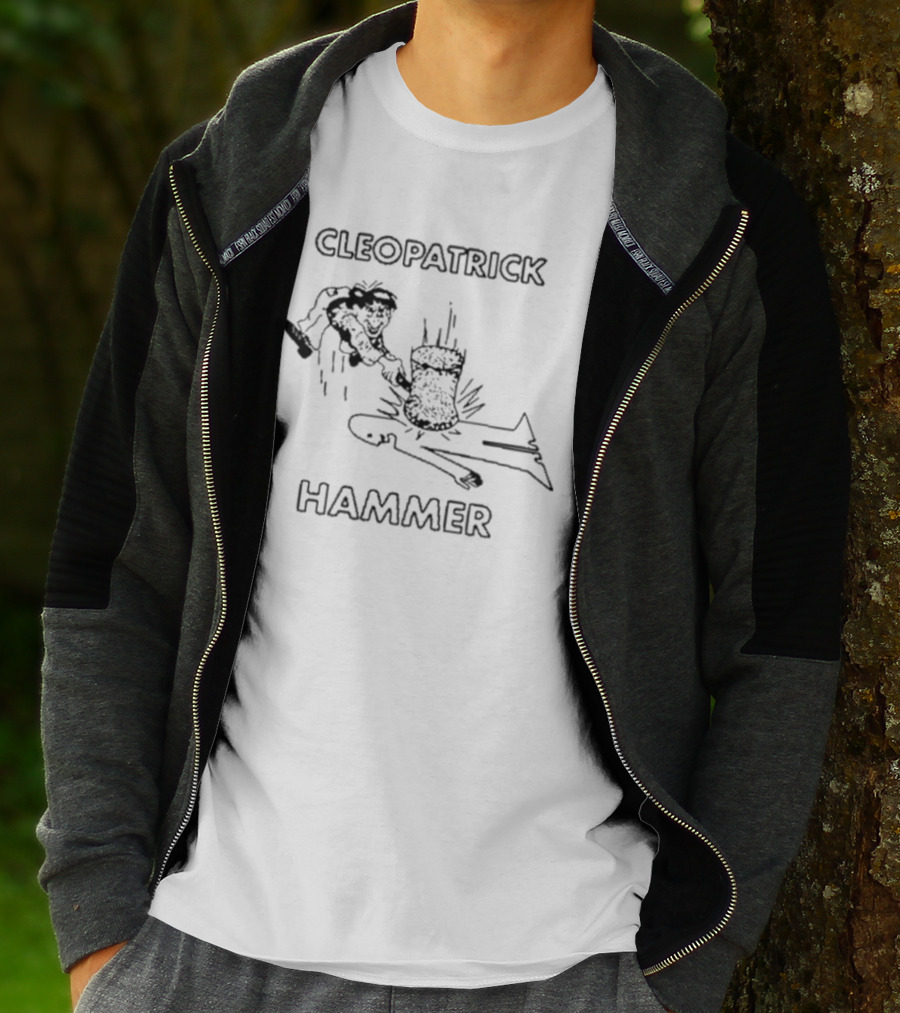 CLEOPATRICK HAMMER Silhouette Comic Style Cartoon T-Shirt