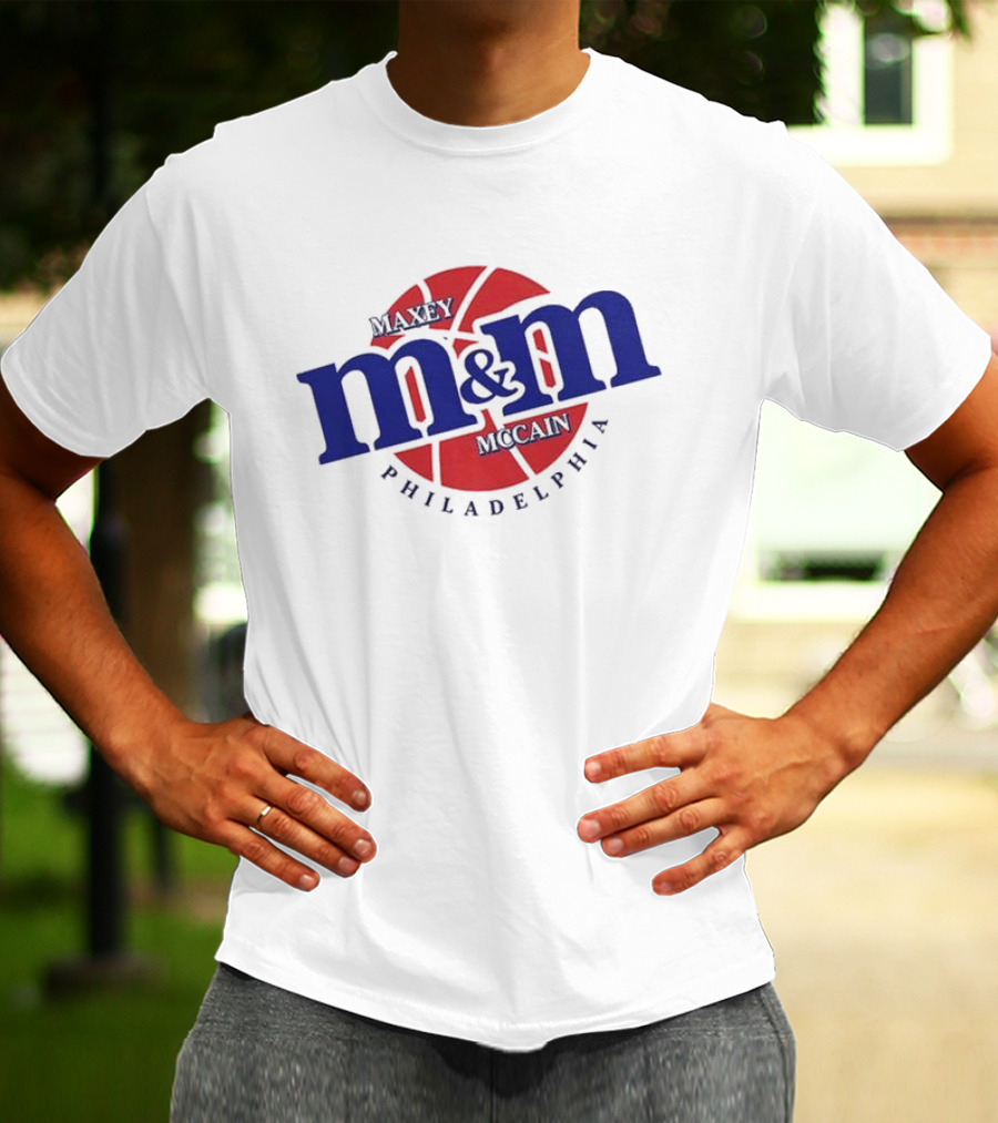 Maxey Mccain M&M Basketball Philadelphia T-Shirt