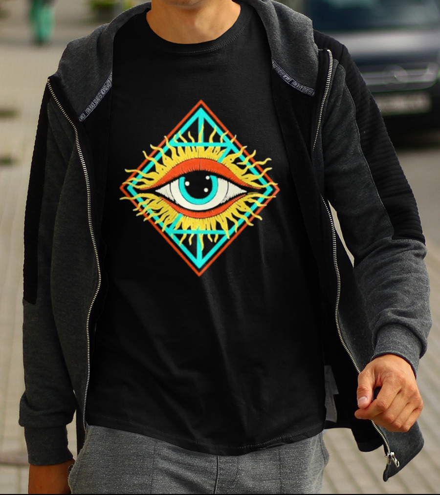 Diamond Eye Zingara Sunburst Geometric T-Shirt