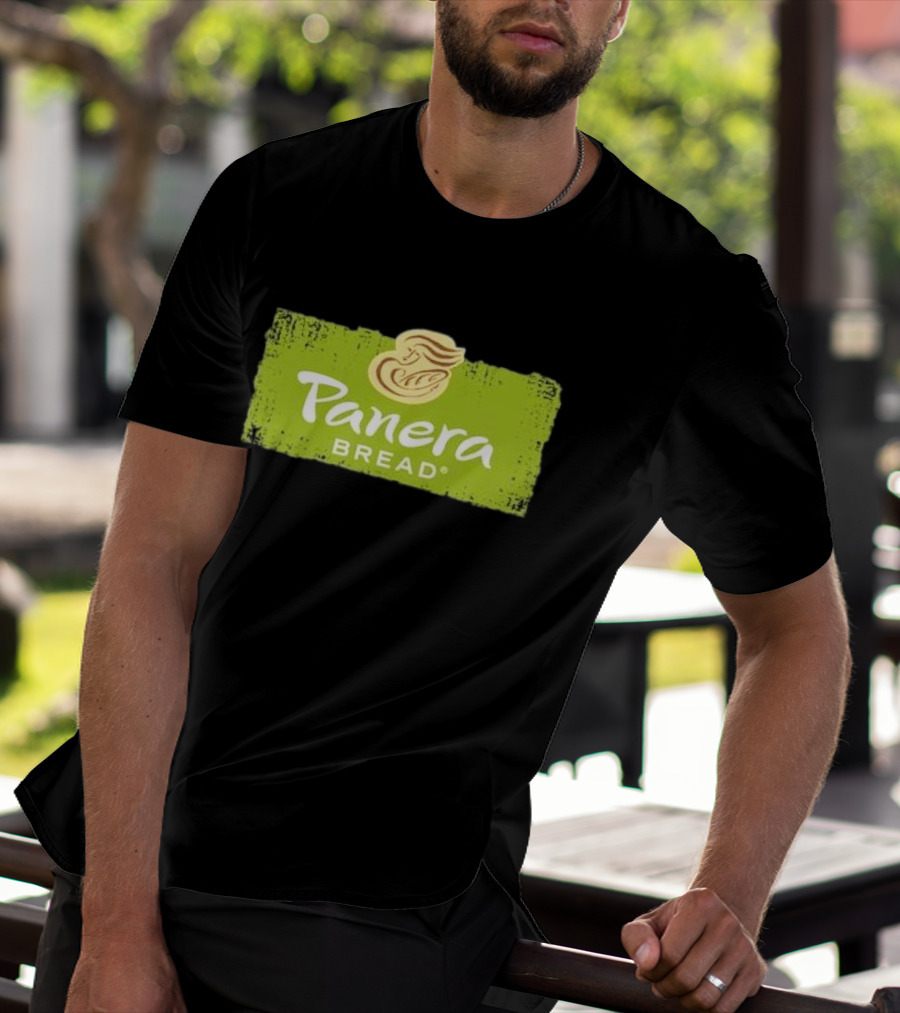 Panera Bread Restaurant Green Logo With Iconic Woman T-Shirt