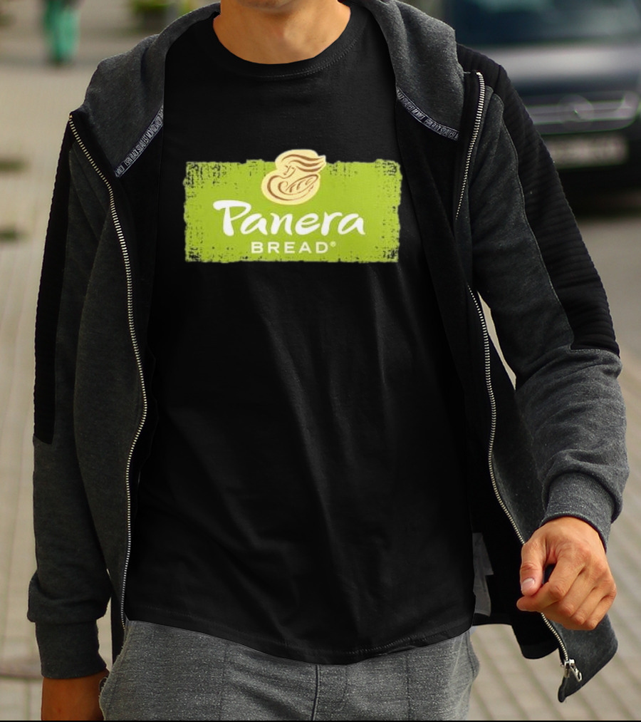 Panera Bread Restaurant Green Logo With Iconic Woman T-Shirt