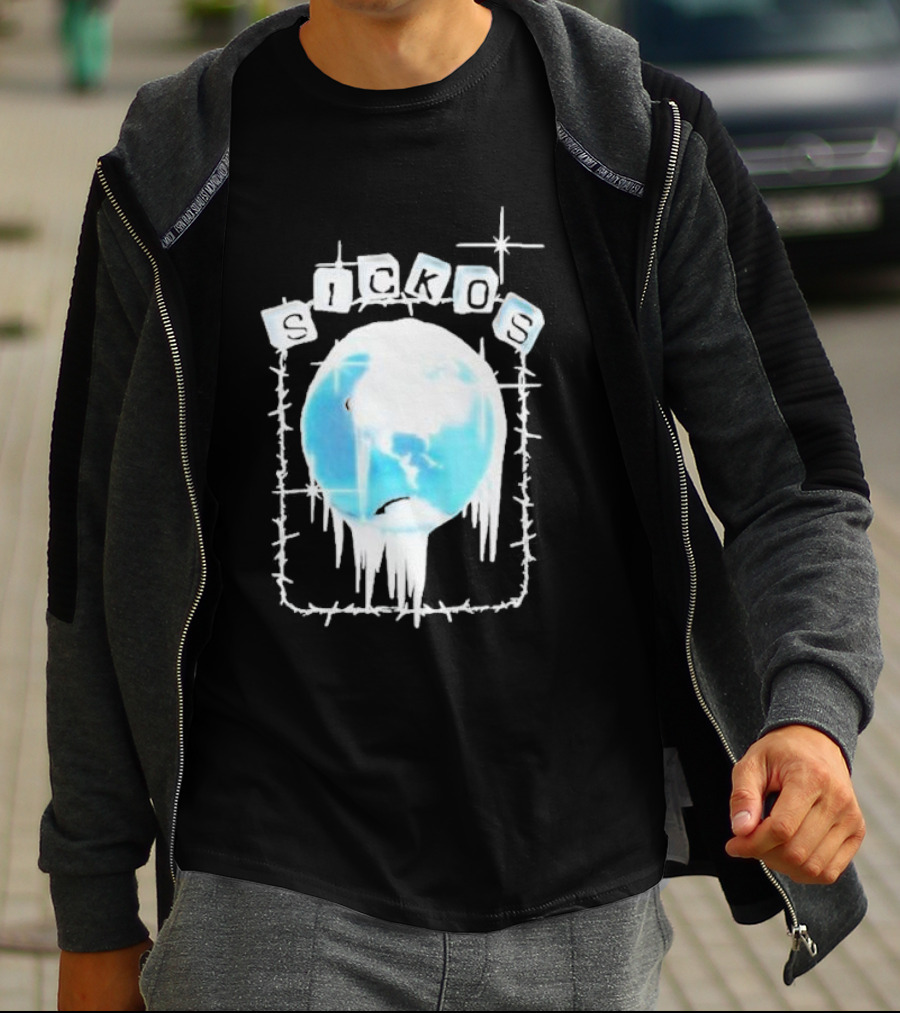 Sickos Ice World Frozen Barbed Wire T-Shirt