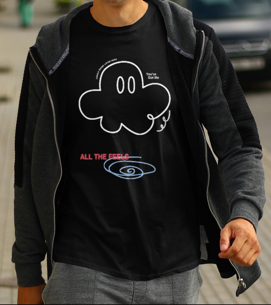 Lonely Ghost Loves Hugz You’ve Got Me All The Feels Cloud T-Shirt