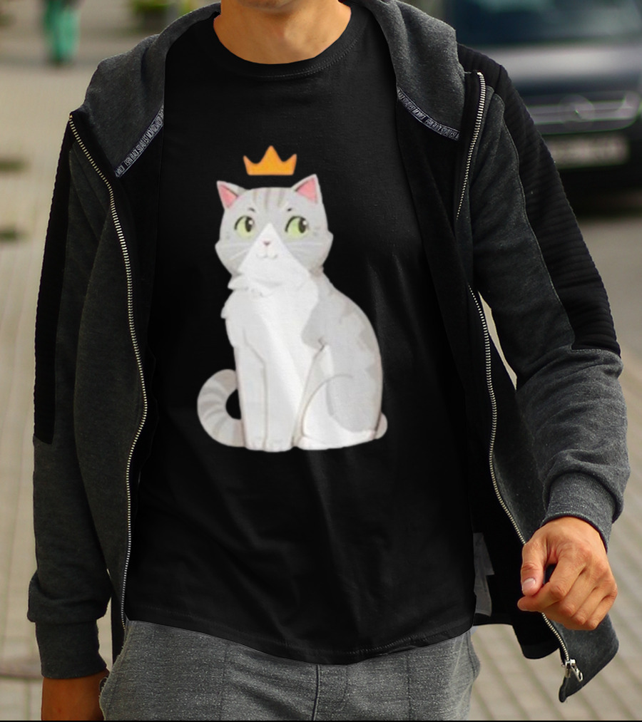 Goodtimeswithscar Jellie Cat With Crown T-Shirt