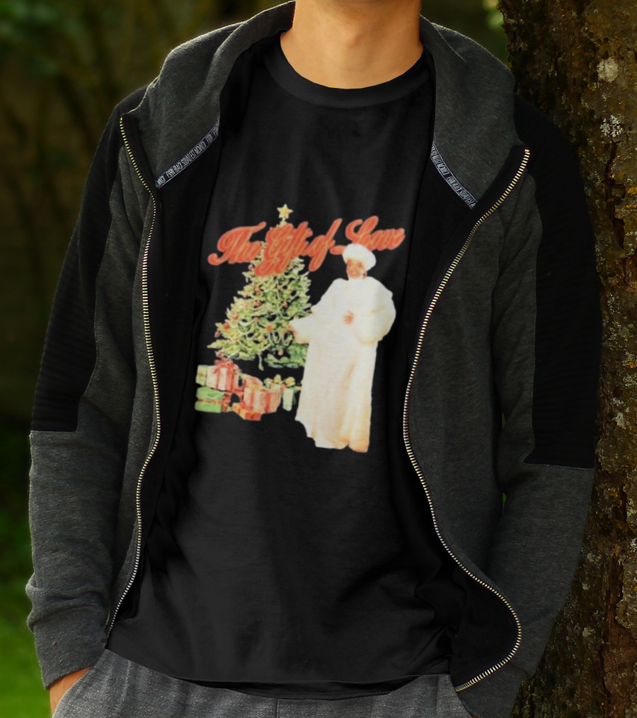 The Gift Of Love Christmas Tree Retro Style Jennifer Hudson T-Shirt