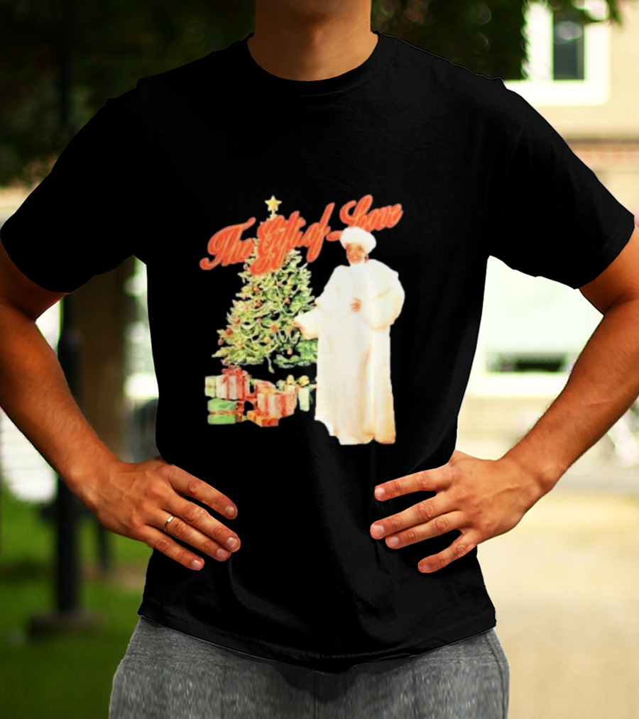 The Gift Of Love Christmas Tree Retro Style Jennifer Hudson T-Shirt