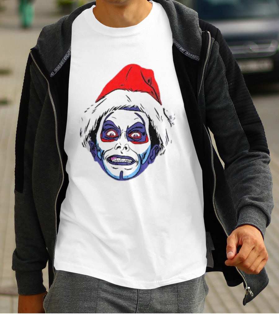 Danhausen Christmashausen Santa Face T-Shirt