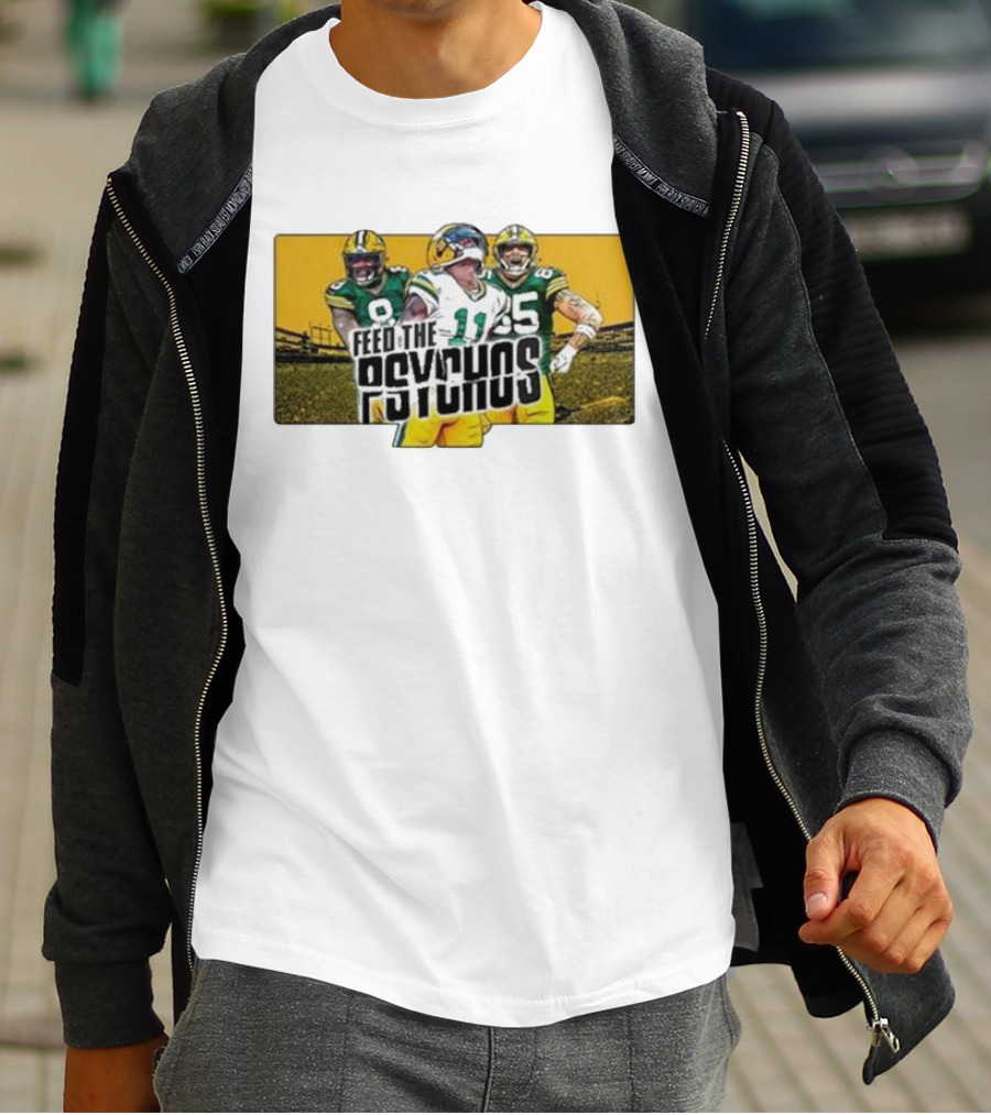 Feed The Psychos Packers Football Trio T-Shirt