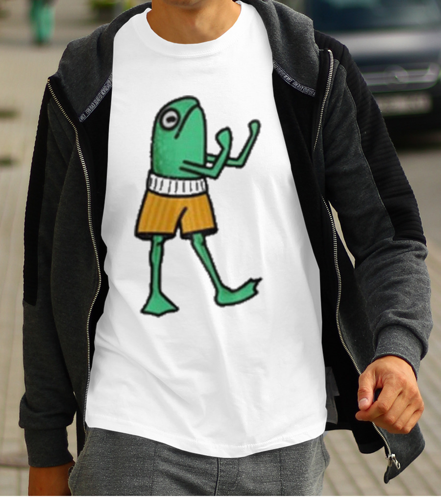 K45ink Frog Boxer Fighter In Shorts T-Shirt