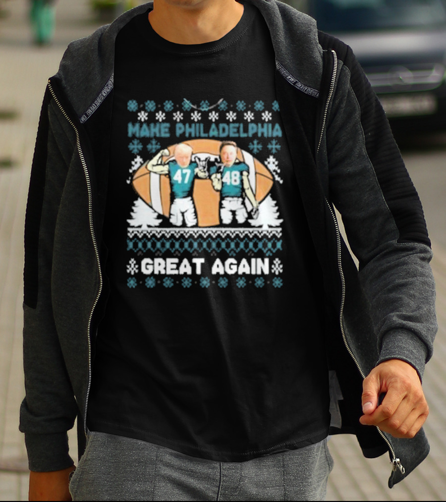 Make Philadelphia Great Again Football Snowflakes T-Shirt
