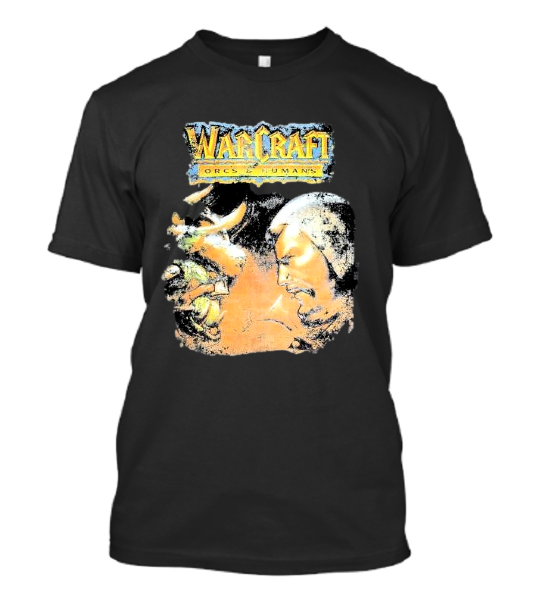 Warcraft Orcs And Humans Showdown Fantasy Battle Grey T-Shirt