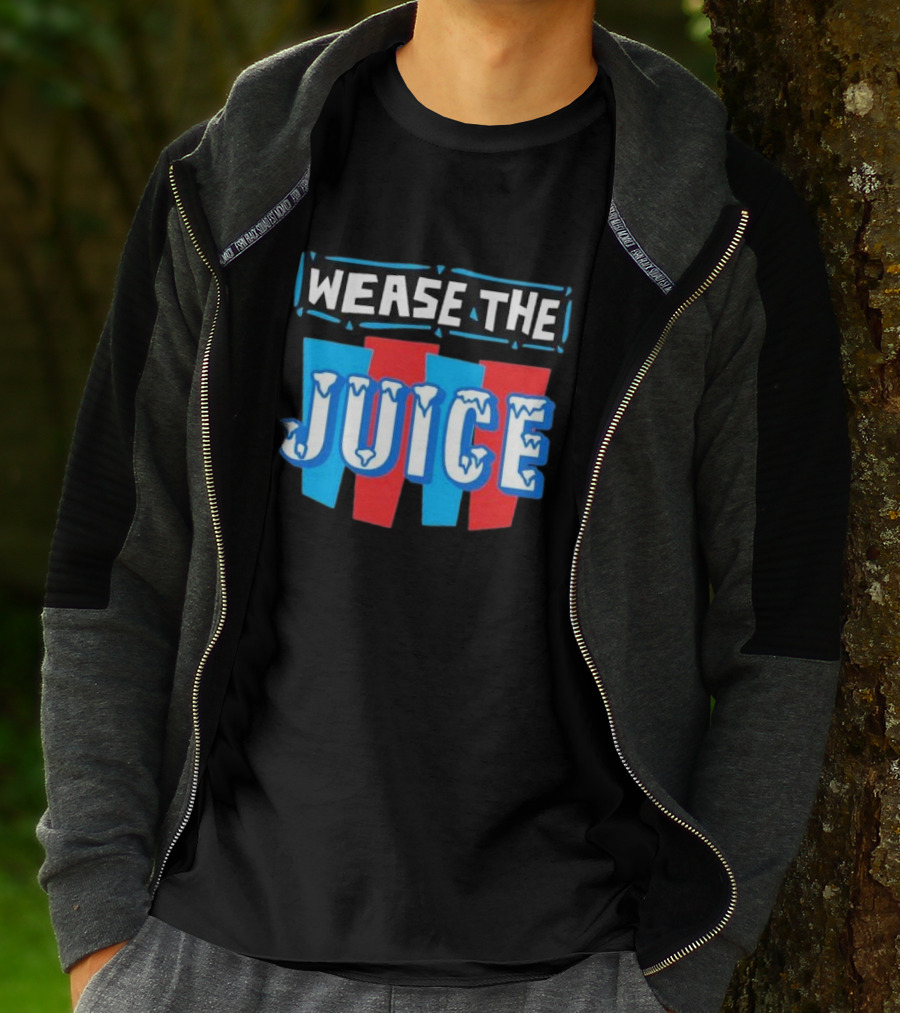Wease The Juice 90s Style Retro Text T-Shirt
