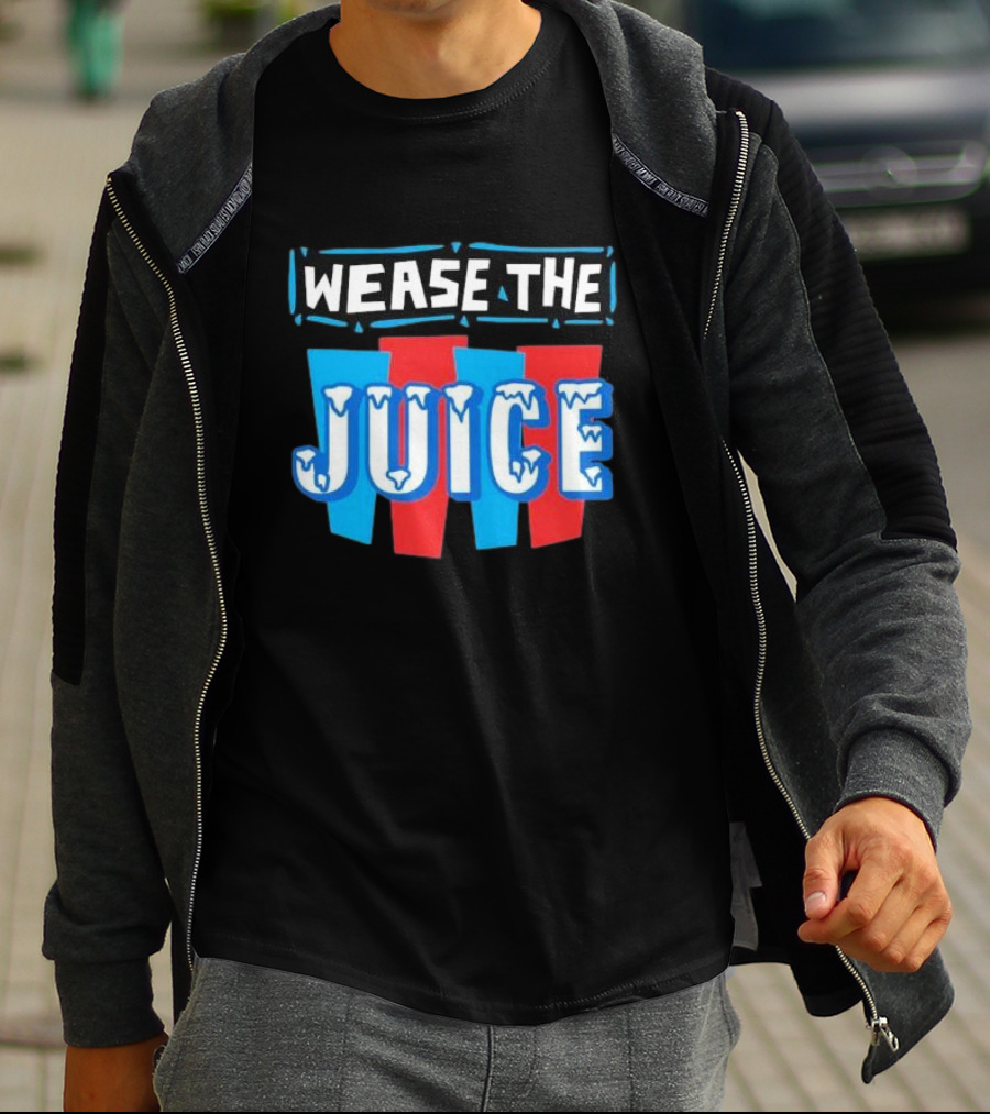 Wease The Juice 90s Style Retro Text T-Shirt