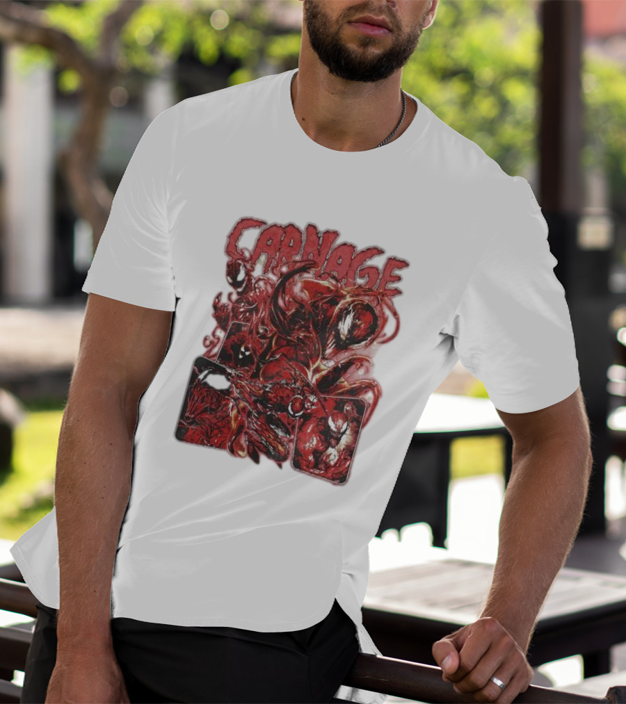 Carnage Supervillain Comic Panel T-Shirt