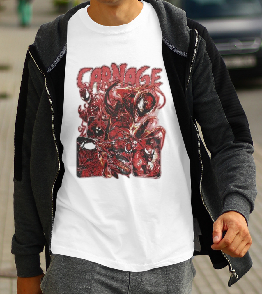 Carnage Supervillain Comic Panel T-Shirt